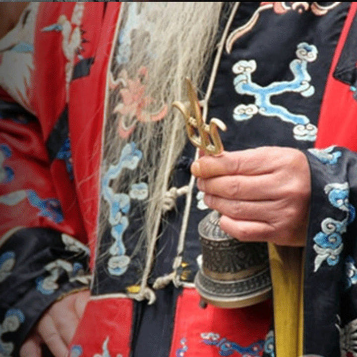 Buddha Stones hechas a mano, meditación tibetana, Vajra Dorje, campana de calabaza, Yin Yang, cobre, decoración de iluminación