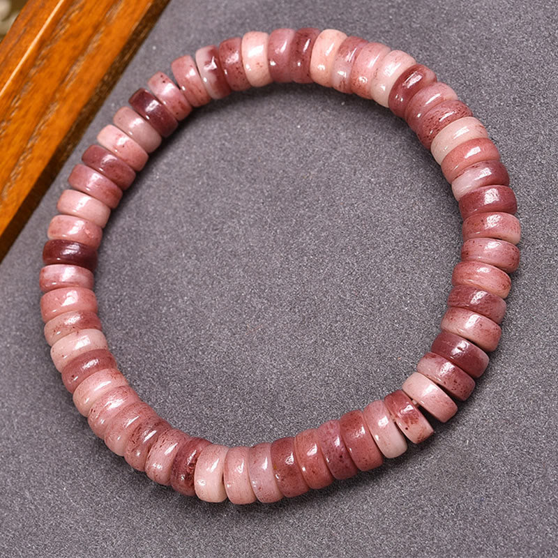 Pulsera de cuentas de sangre morada de hueso de camello tibetano natural de Buddha Stones que aleja los malos espíritus