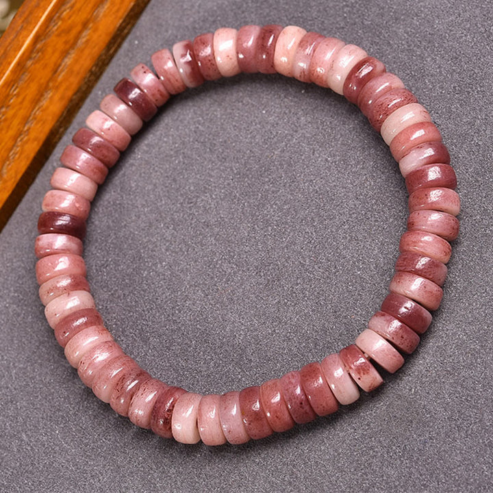 Pulsera de cuentas de sangre morada de hueso de camello tibetano natural de Buddha Stones que aleja los malos espíritus