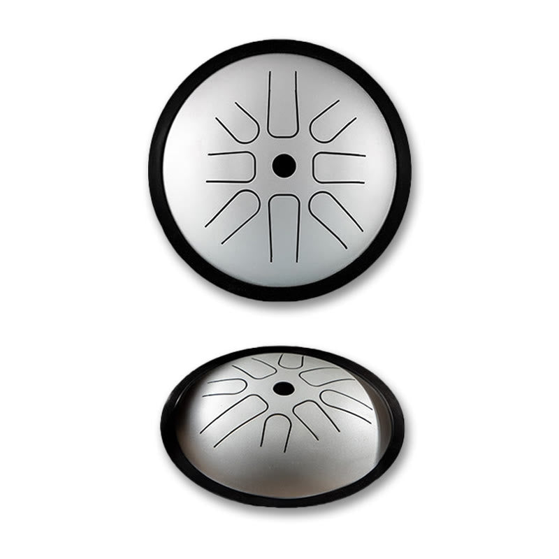 Tambor de lengüeta de acero Buddha Stones, para sanación sonora, yoga, meditación, batería de 8 notas, instrumento de percusión de 6 pulgadas
