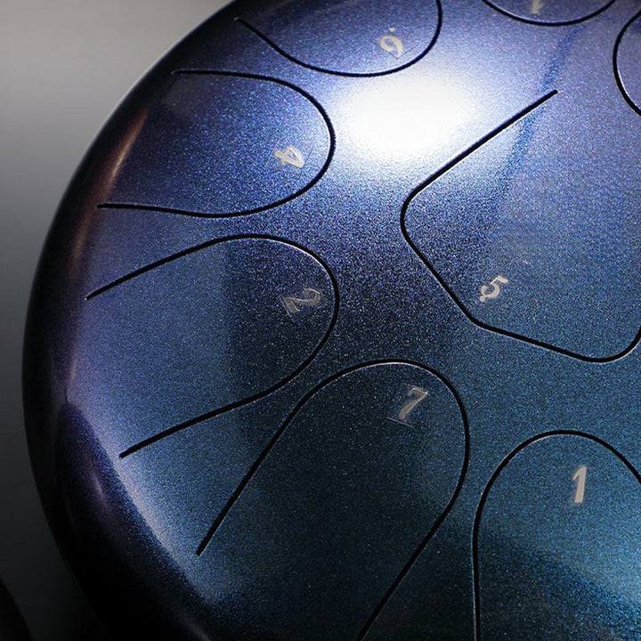 Tambor de lengüeta de acero Buddha Stones, kit de percusión de 12 pulgadas, 13 notas y meditación con sonido curativo