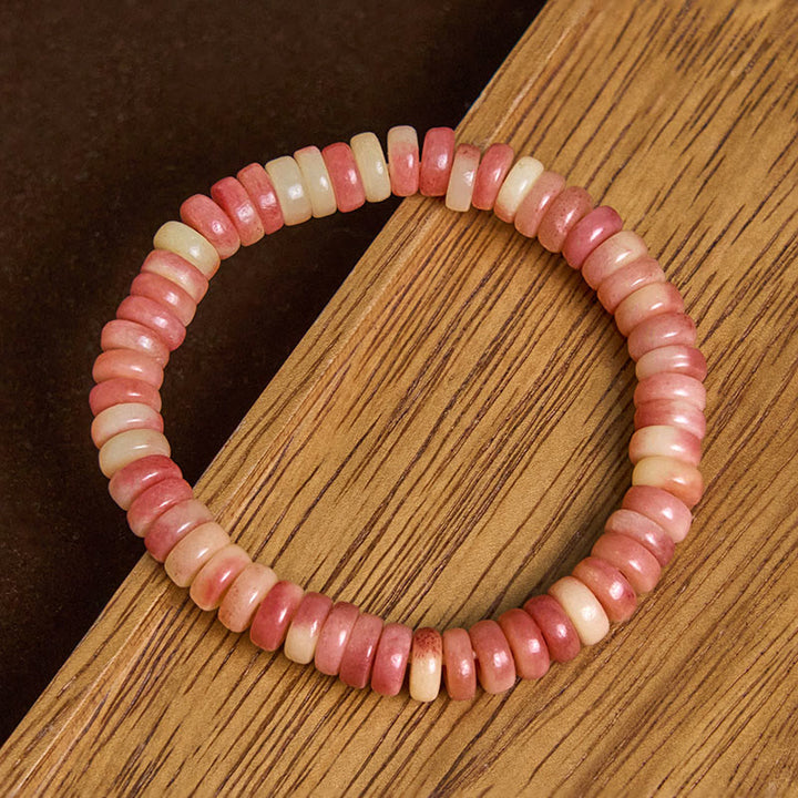 Pulsera de cuentas de sangre morada de hueso de camello tibetano natural de Buddha Stones que aleja los malos espíritus