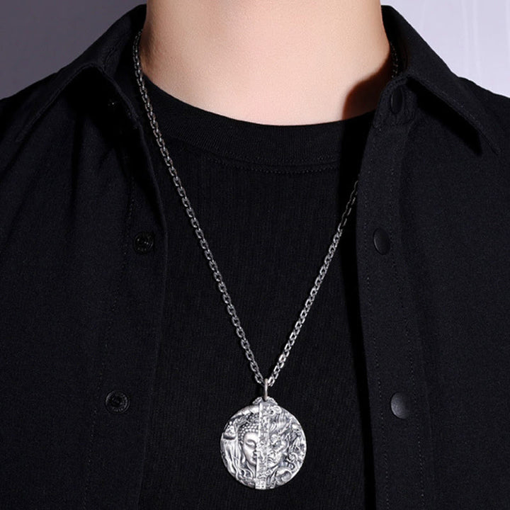 Buddha Stones de cobre con diseño de demonio y piedras de Buda - image 5