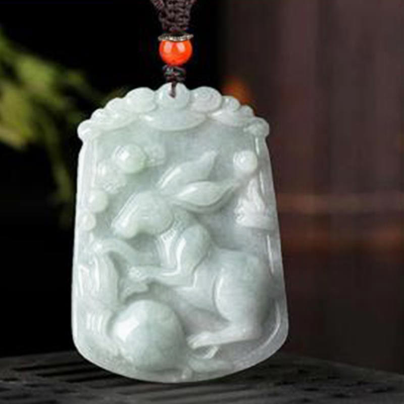 Collar con colgante de amuleto de abundancia del zodíaco chino de 12 Buddha Stones de jade natural - image 17