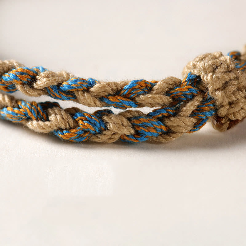 Pulsera trenzada de cuentas Dzi tibetanas hechas a mano con Buddha Stones para proteger la riqueza - image 11