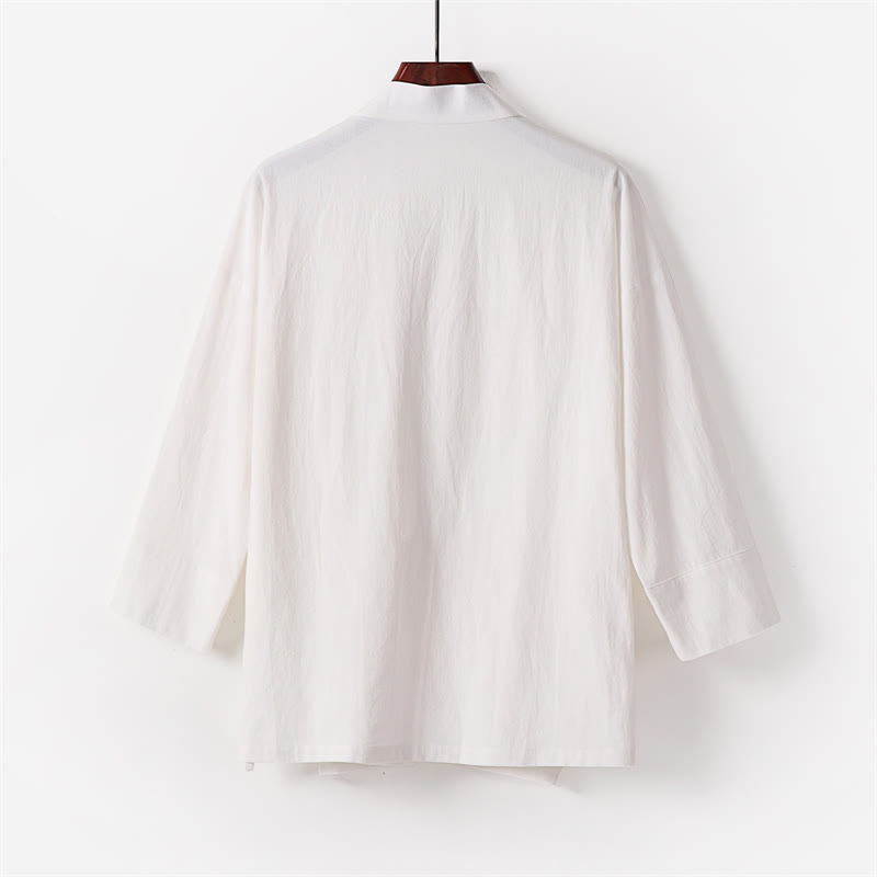 Conjunto de 2 pantalones kimono de algodón con cordones y bolsillos para hombre con Buddha Stones . - image 4