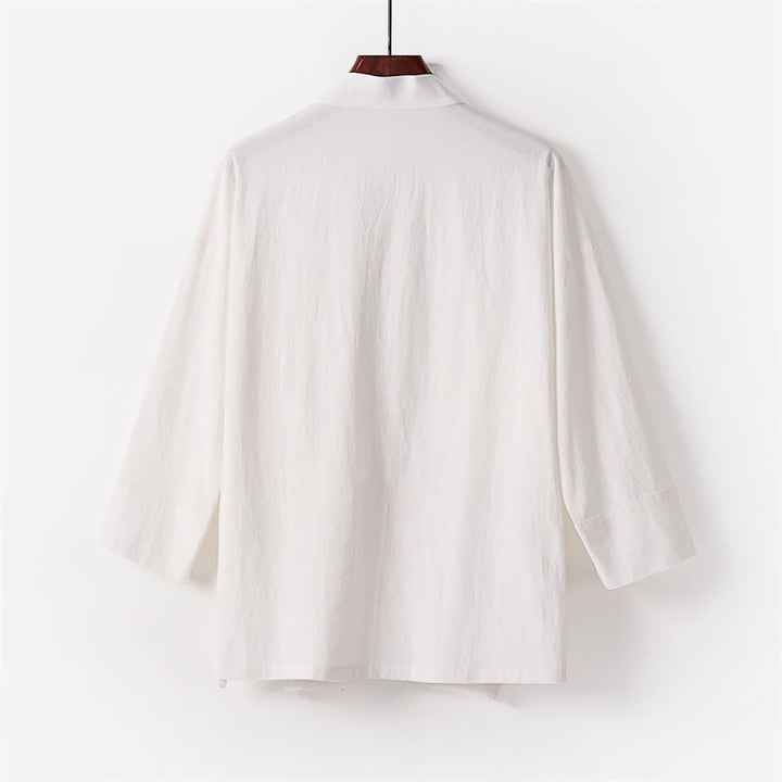 Conjunto de 2 pantalones kimono de algodón con cordones y bolsillos para hombre con Buddha Stones . - image 4