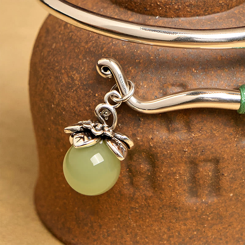 Pulsera brazalete con cuentas verdes de aleación de cobre y Buddha Stones para la suerte - image 10