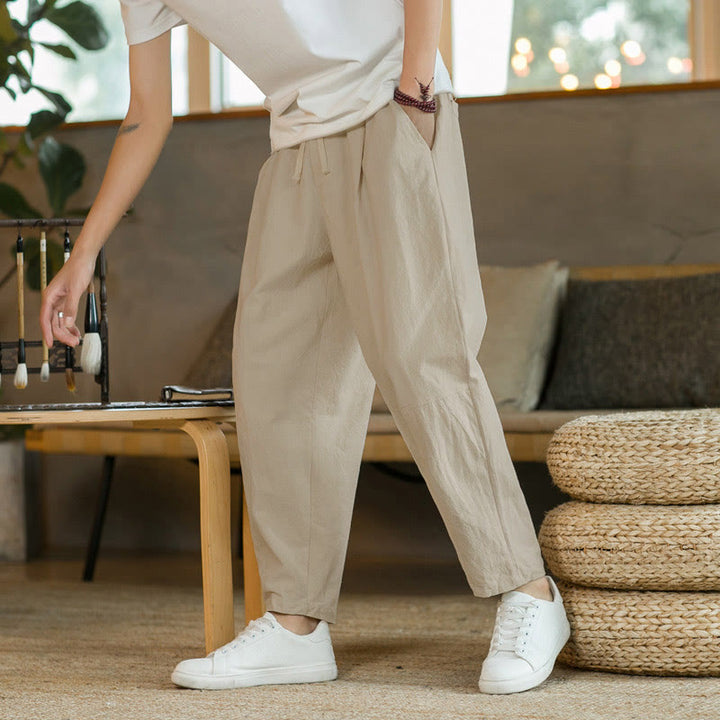 Pantalones de algodón de verano para hombre con bolsillos Buddha Stones - image 2