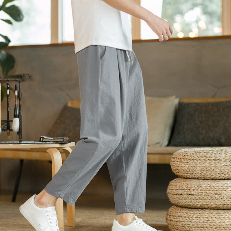 Pantalones de algodón de verano para hombre con bolsillos Buddha Stones - image 24