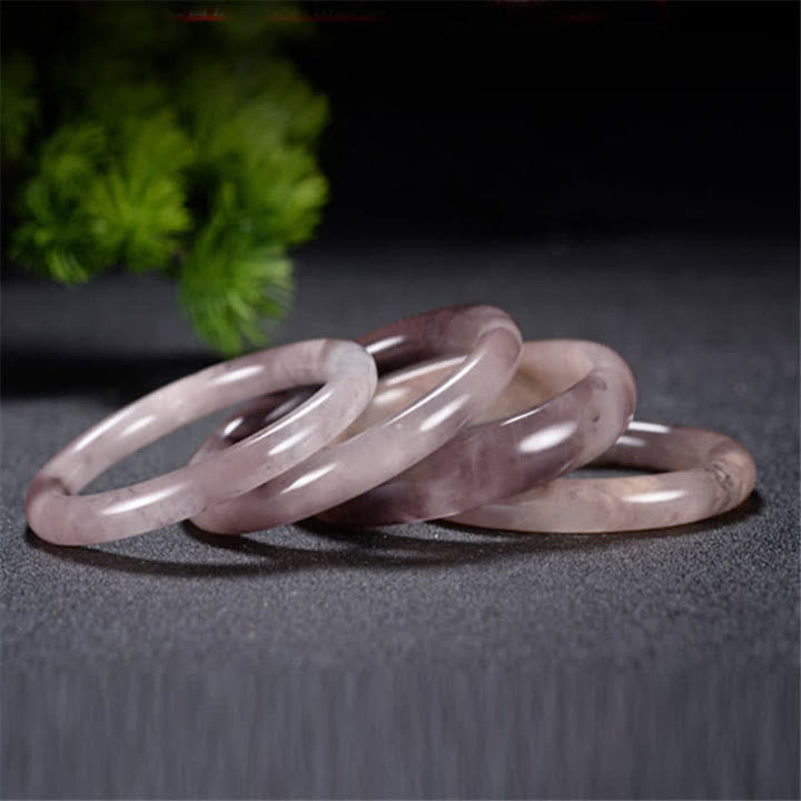 Pulsera de jade de seda dorada y morada para la riqueza con Buddha Stones - image 5