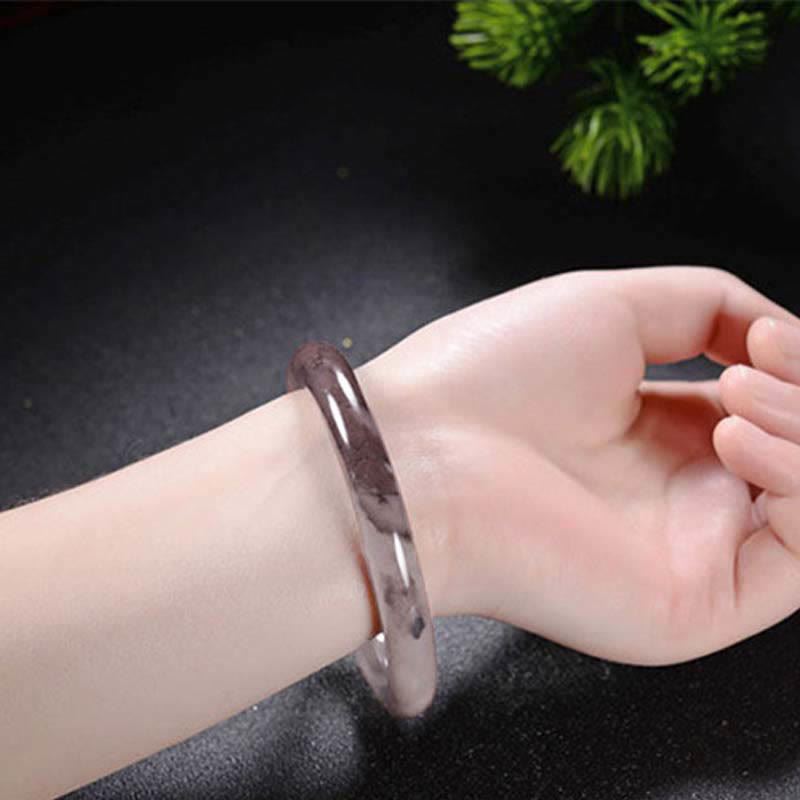 Pulsera de jade de seda dorada y morada para la riqueza con Buddha Stones - image 3