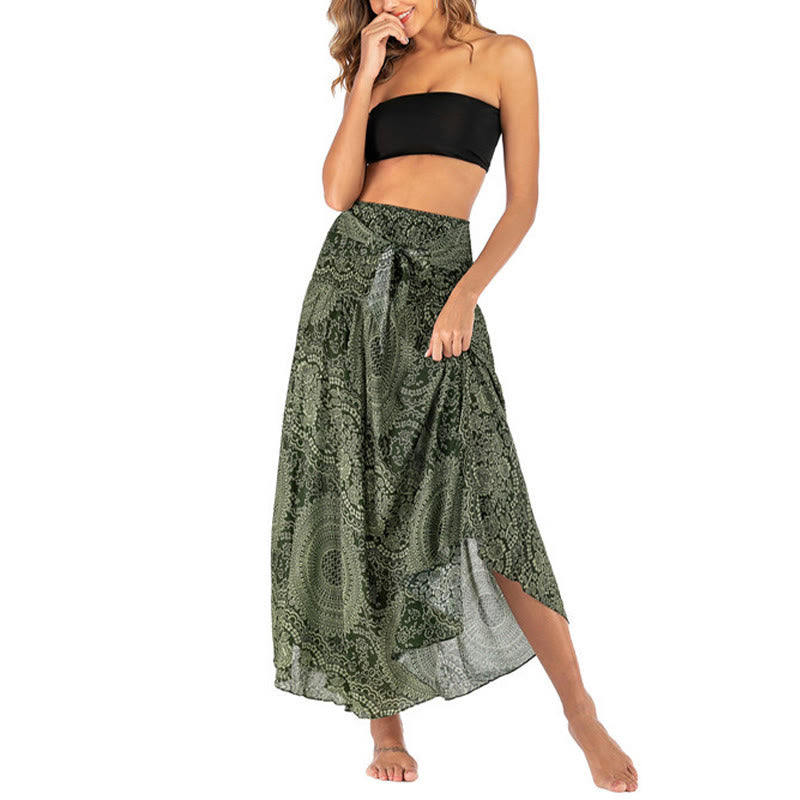 Piedras de Buda Dos Estilos Vestido Falda Flor Rosa de los Vientos Boho - image 3