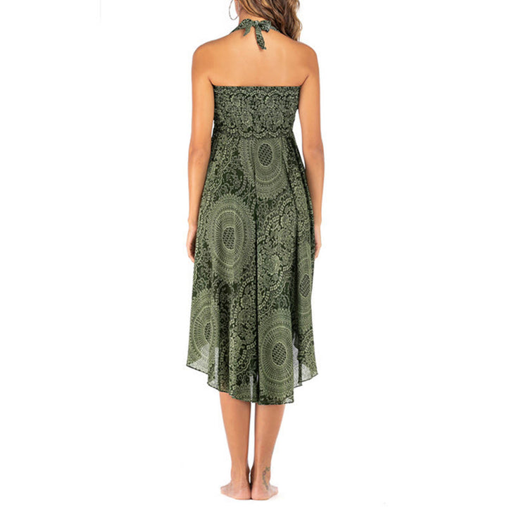 Piedras de Buda Dos Estilos Vestido Falda Flor Rosa de los Vientos Boho - image 11