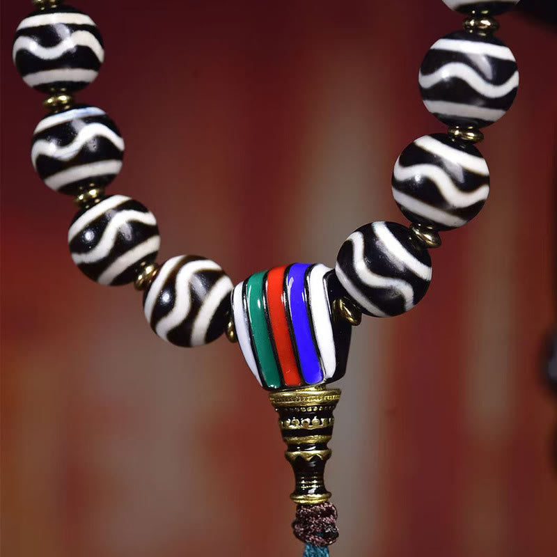 Pulsera de protección forestal del Señor del Cadáver con Buddha Stones - image 5