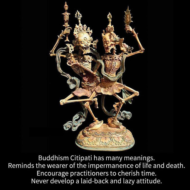 Pulsera de protección forestal del Señor del Cadáver con Buddha Stones - image 9