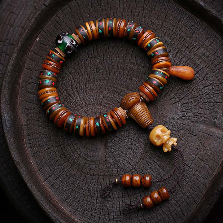 Pulsera de cuentas de Buddha Stones , El Señor del Bosque Cadáver, Recordatorios de nuestra impermanencia - image 1
