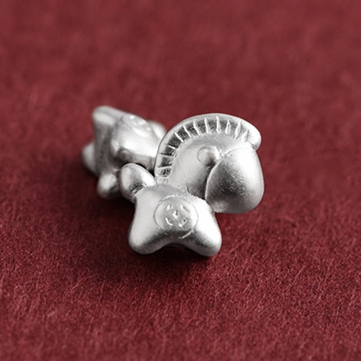 Pulsera trenzada de cuerda de la suerte con monedas de cobre y plata de ley 999 con Buddha Stones del Año del Caballo - image 14