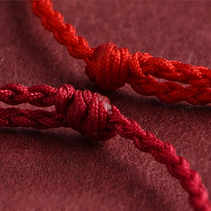 Pulsera trenzada de cuerda de la suerte con monedas de cobre y plata de ley 999 con Buddha Stones del Año del Caballo - image 3