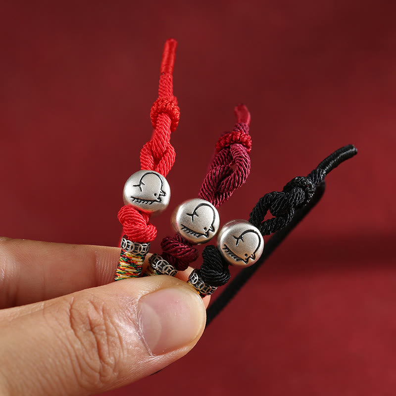 Pulsera trenzada de protección con monedas de cobre y plata de ley 999 con Buddha Stones del Año del Caballo - image 1