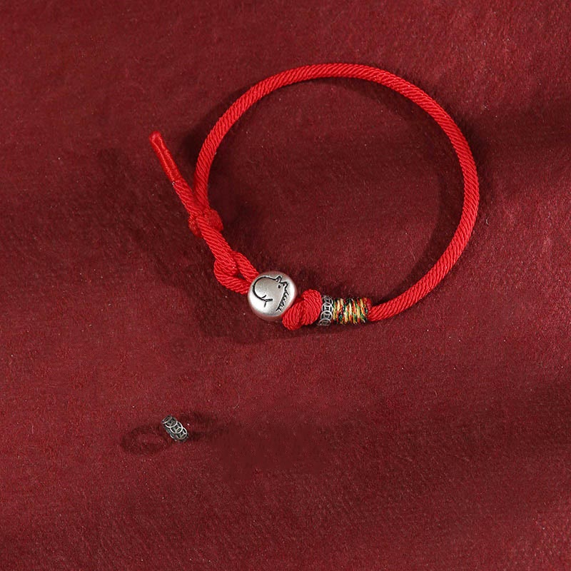Pulsera trenzada de protección con monedas de cobre y plata de ley 999 con Buddha Stones del Año del Caballo - image 3