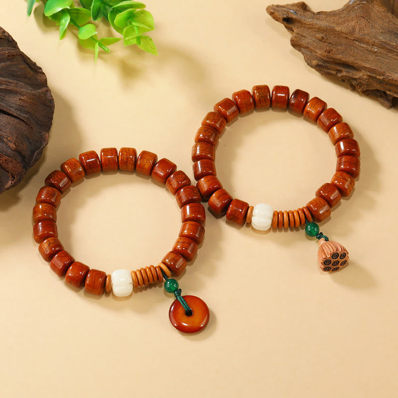 Pulsera de iluminación con diseño de hebilla de paz de loto y cuentas de Buddha Stones - image 10