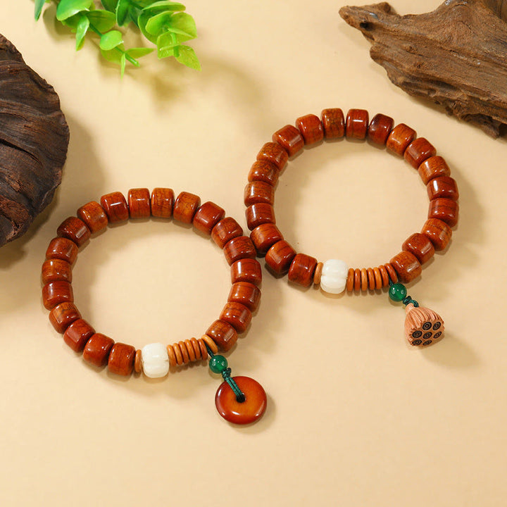 Pulsera de iluminación con diseño de hebilla de paz de loto y cuentas de Buddha Stones - image 10