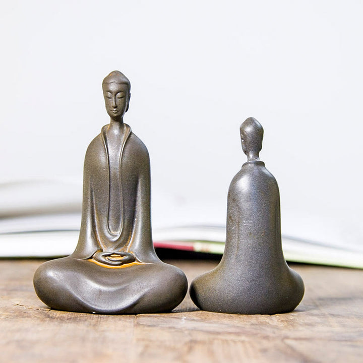 Buddha Stones Estatua de Resina Hecha a Mano de Polvo de Hierro Oxidado de Buda Sakyamuni Decoración del Hogar - image 22