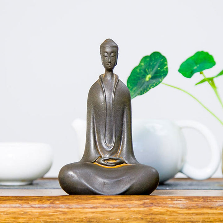 Buddha Stones Estatua de Resina Hecha a Mano de Polvo de Hierro Oxidado de Buda Sakyamuni Decoración del Hogar - image 15