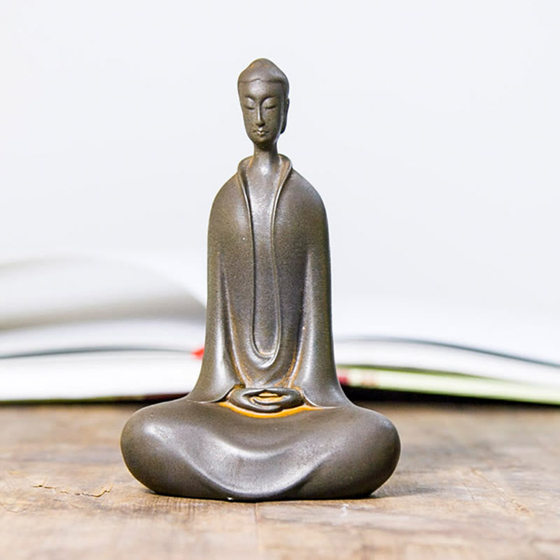 Buddha Stones Estatua de Resina Hecha a Mano de Polvo de Hierro Oxidado de Buda Sakyamuni Decoración del Hogar - image 19