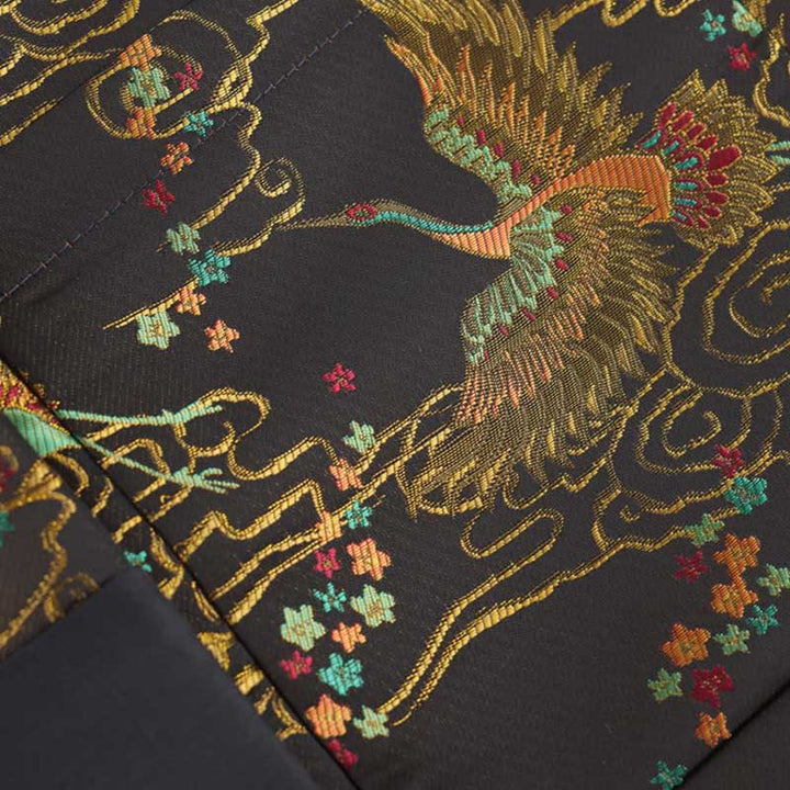 Chaqueta de manga larga para hombre con bolsillos, botones de rana , Buddha Stones, fénix colorido y nubes auspiciosas - image 9