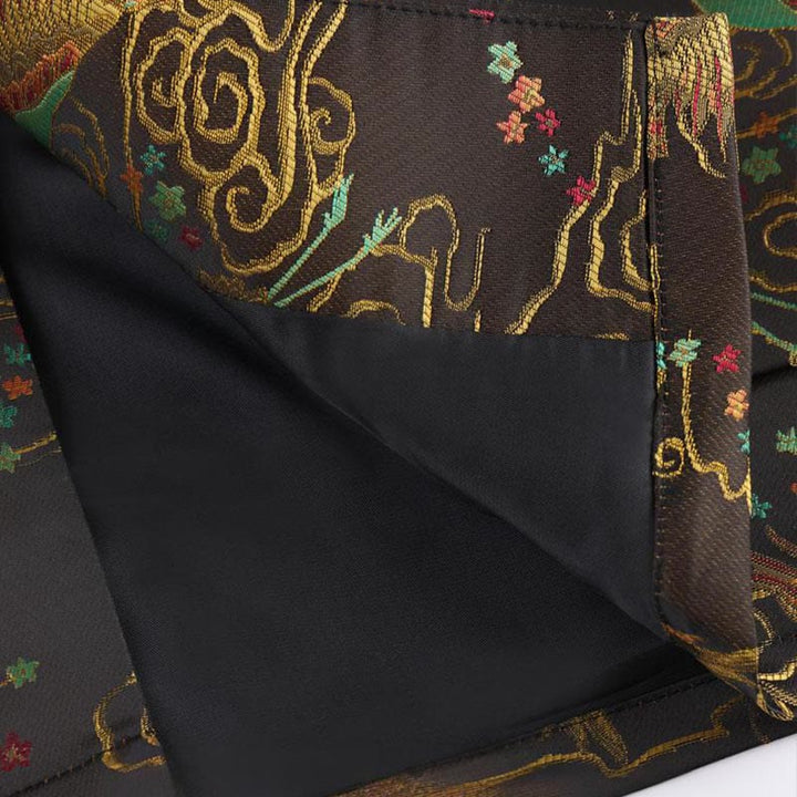 Chaqueta de manga larga para hombre con bolsillos, botones de rana , Buddha Stones, fénix colorido y nubes auspiciosas - image 7