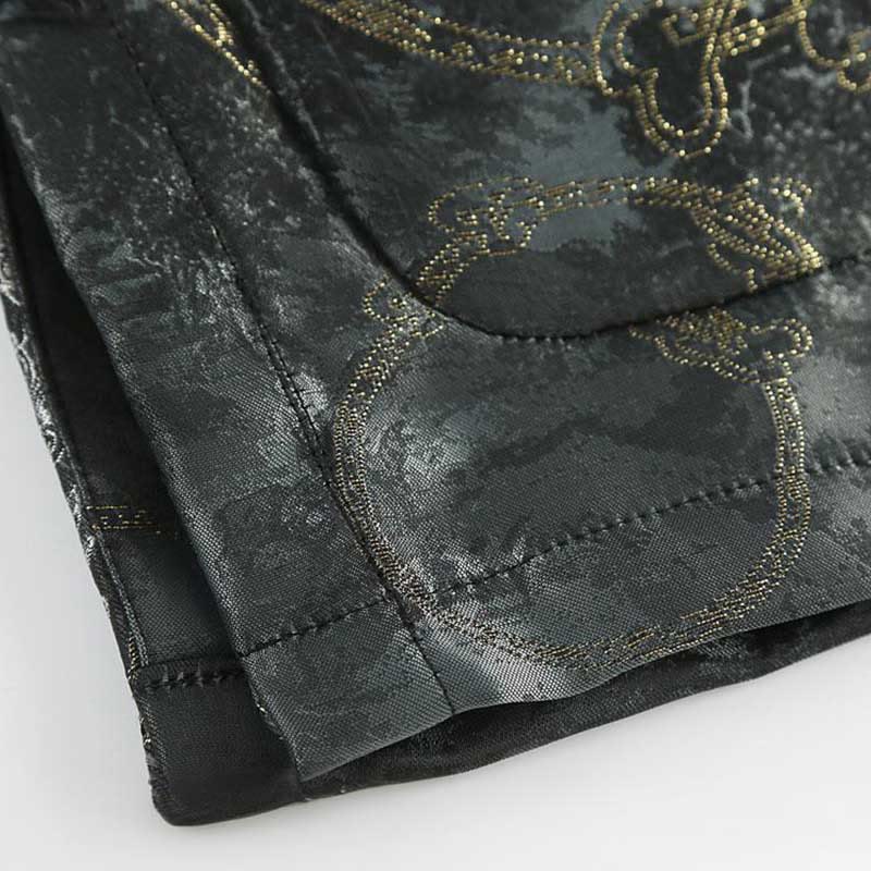 Chaqueta de manga larga con botones de rana y bolsillos para hombre, con Buddha Stones Kirin - image 7