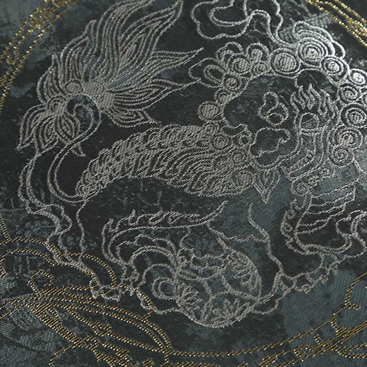 Chaqueta de manga larga con botones de rana y bolsillos para hombre, con Buddha Stones Kirin - image 11