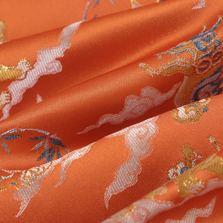 Chaqueta de manga larga para hombre con bolsillos, diseño de rana y botones, con Buddha Stones, kirin naranja y nubes auspiciosas - image 11