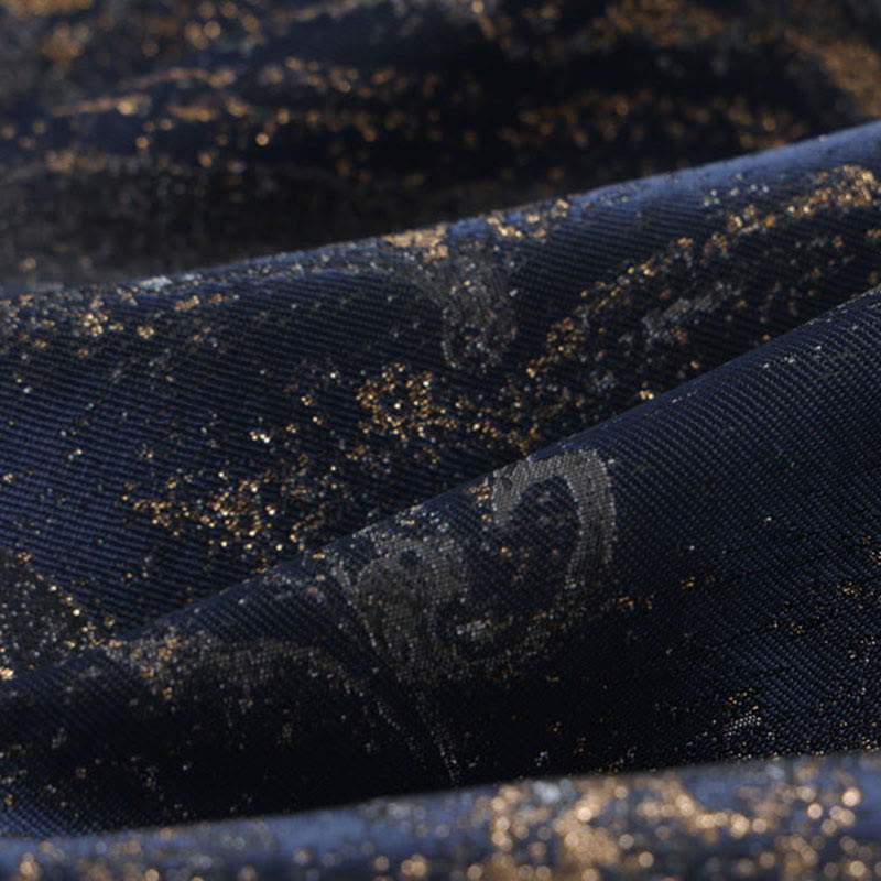 Chaqueta de manga larga con botones de rana y bolsillos para hombre, con Buddha Stones, montañas de agua azul que fluyen - image 12