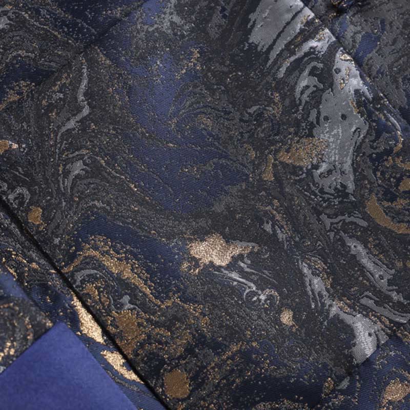 Chaqueta de manga larga con botones de rana y bolsillos para hombre, con Buddha Stones, montañas de agua azul que fluyen - image 8