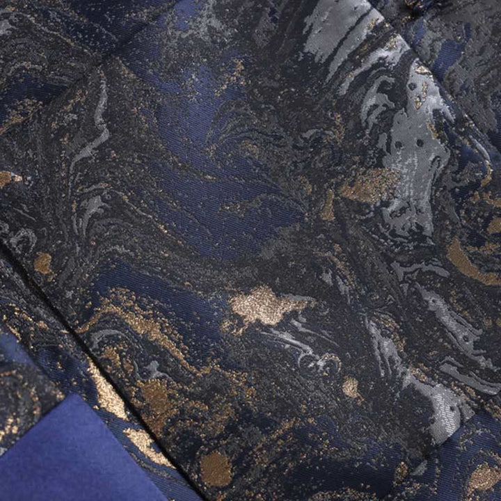 Chaqueta de manga larga con botones de rana y bolsillos para hombre, con Buddha Stones, montañas de agua azul que fluyen - image 8