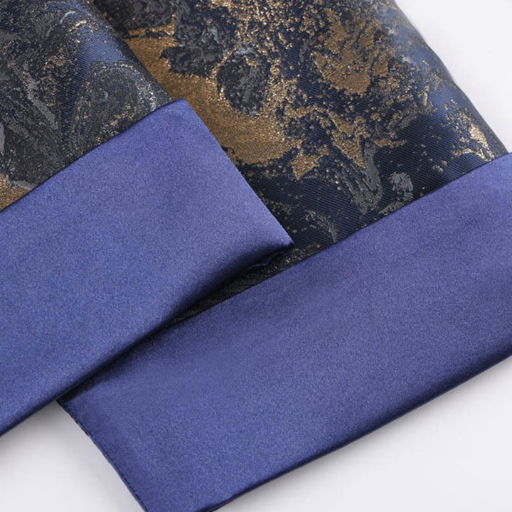 Chaqueta de manga larga con botones de rana y bolsillos para hombre, con Buddha Stones, montañas de agua azul que fluyen - image 11