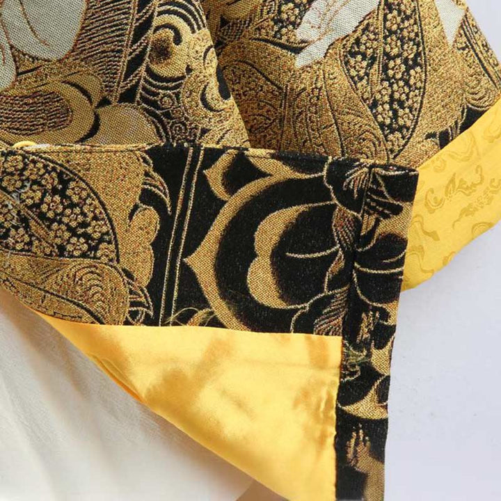 Chaqueta de manga larga con botones de rana para hombre , con Buddha Stones, Avalokiteshvara y Guanyin - image 10