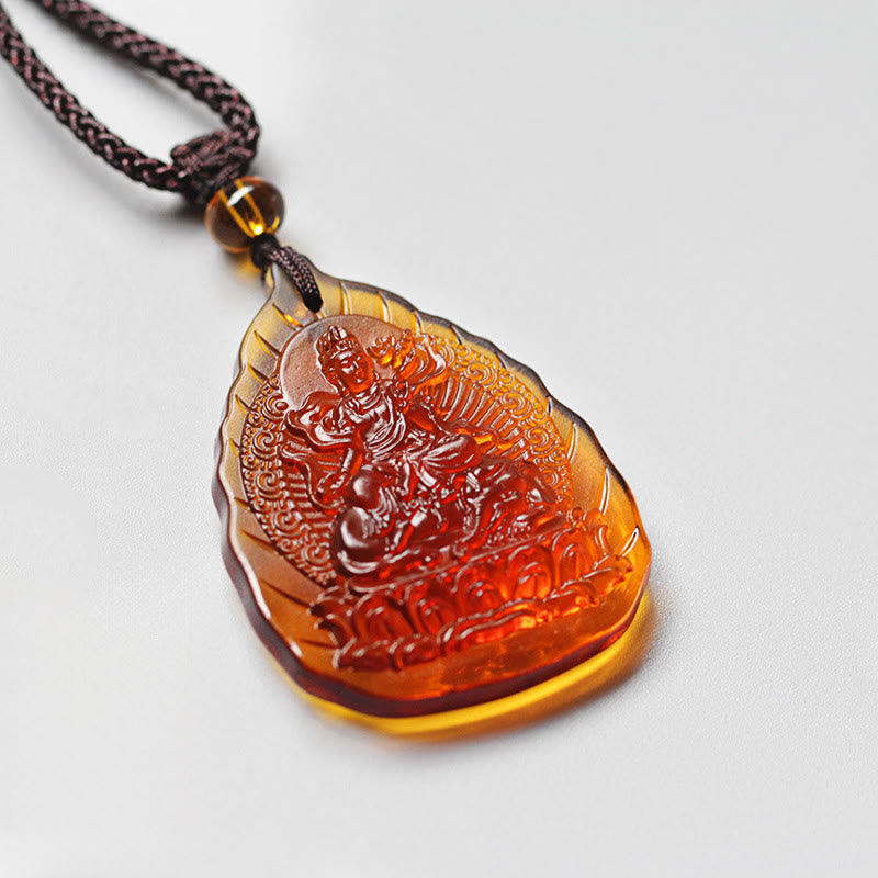Buddha Stones , piedras de cristal Liuli, zodiaco chino, protección de Buda natal - Dragón/Serpiente-Samantabhadra Bodhisattva - image 3