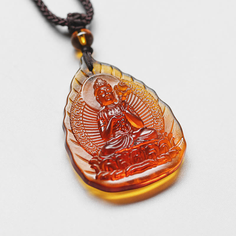 Buddha Stones , piedras de cristal Liuli, zodiaco chino, protección de Buda natal - Bodhisattva Mahasattva Caballo - image 4