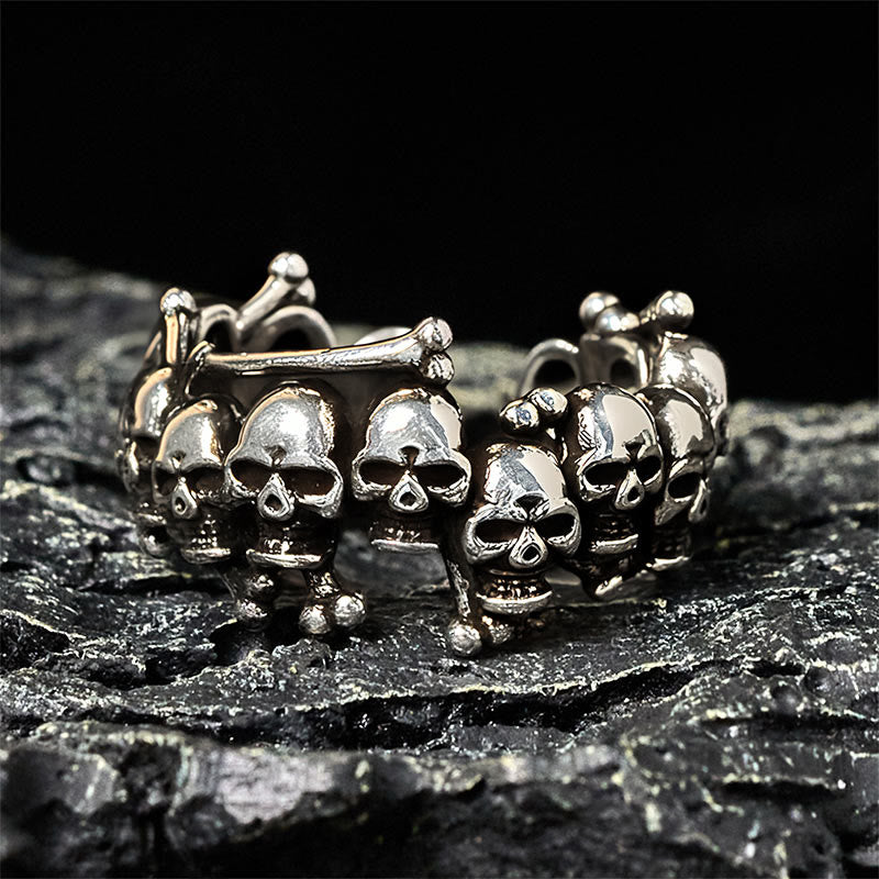 Buddha Stones de cobre y hueso de calavera, el Señor del Bosque Cadáver, para alejar a los malos espíritus. - Hueso de calavera de cobre - image 0