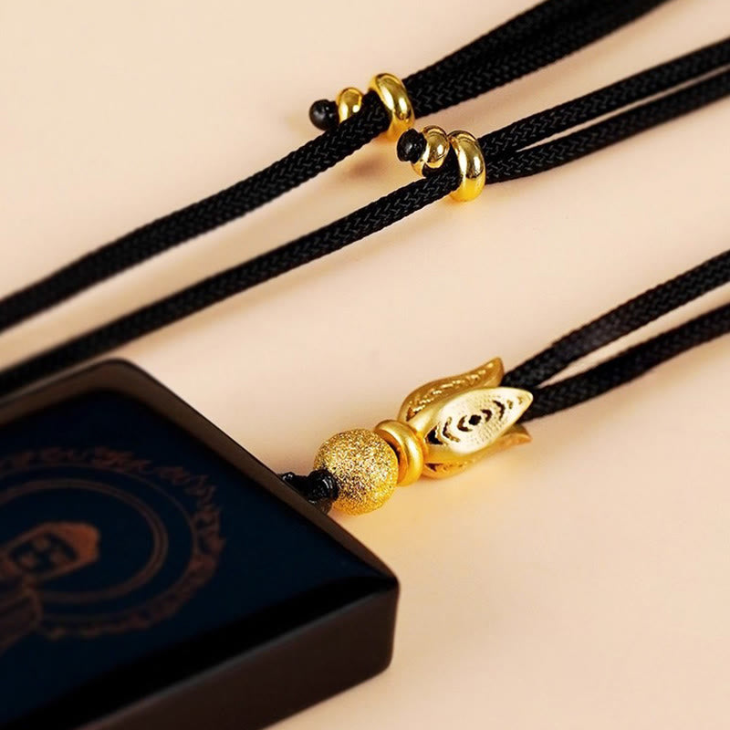 Collar con colgante de sándalo artesanal lacado con Buddha Stones , símbolo del zodíaco chino, Buda Fu - image 25