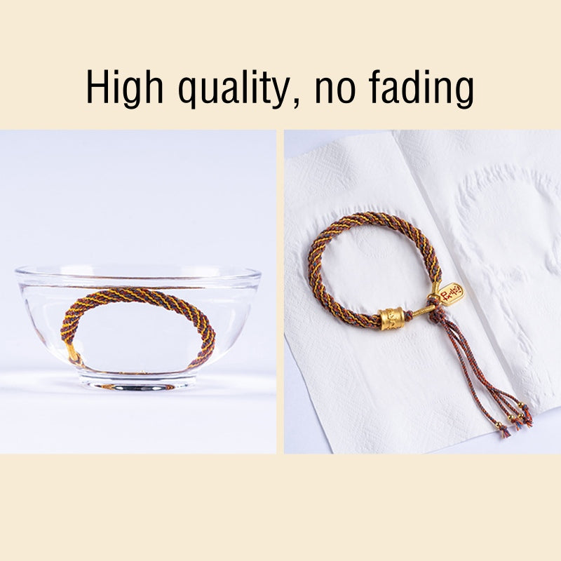 Pulsera trenzada con dije auspicioso de Om Mani Padme Hum tibetano multicolor hecho a mano con Buddha Stones