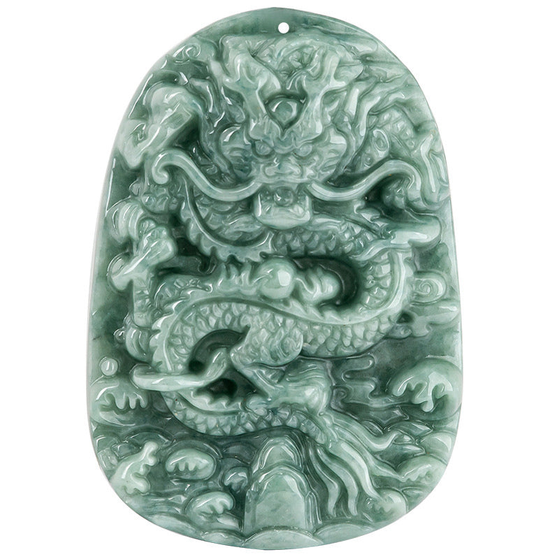 Buddha Stones Dragón del Zodíaco Chino Jade Collar de Prosperidad Colgante de Cadena de Cuentas - image 10