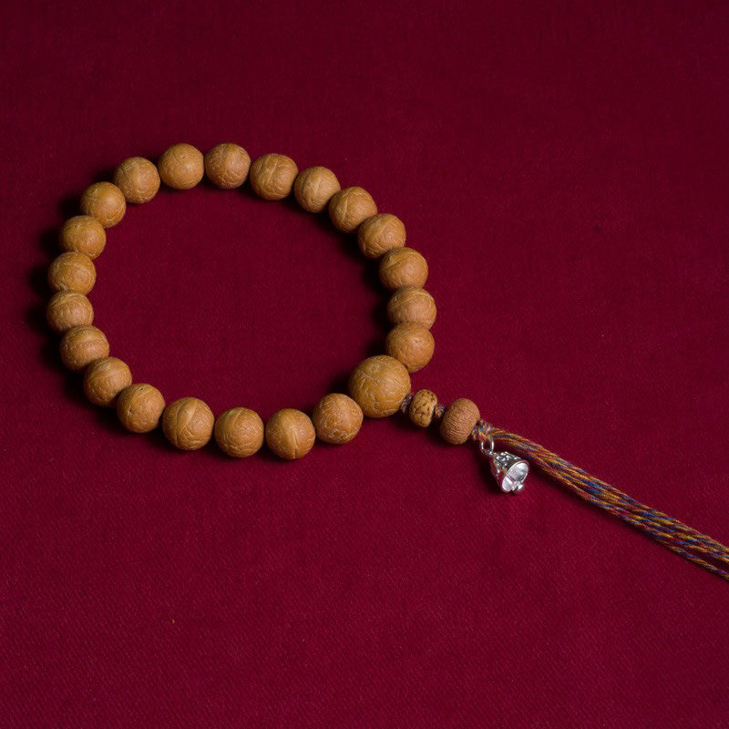 Buddha Stones Bodhi Suerte Auspiciosidad Muñeca Mala Borla Bolsillo Mala