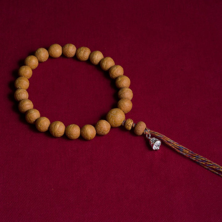 Buddha Stones Bodhi Suerte Auspiciosidad Muñeca Mala Borla Bolsillo Mala