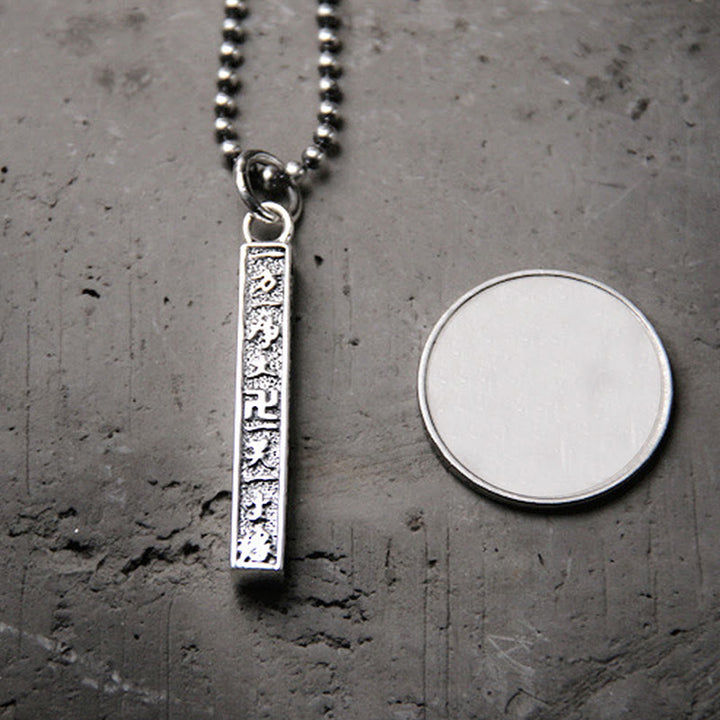 Colgante de plata de ley 925 con símbolo de la esvástica de Buda Om Mani Padme Hum tibetano - image 4