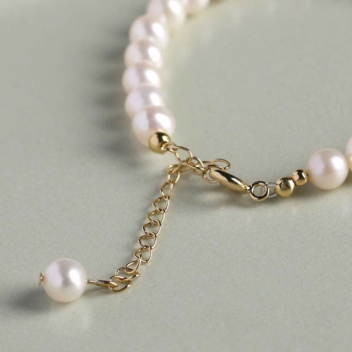 Pulsera de cuentas curativas de felicidad de jade hetiano con perlas naturales de Buddha Stones